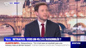 Clément Beaune sur les retraites: "Dire qu'on n'a pas voulu le débat, c'est un peu fort de café"