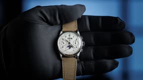 La montre Patek Philippe Perpetual Calendar référence 1518, fabriquée en 1943, vendue pour 15,2 millions d'euros à Genève en novembre 2025 (photo d'illustration).