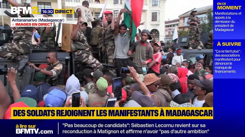 Madagascar: des groupes de soldats se joignent aux manifestants