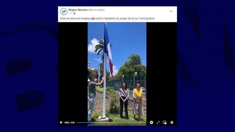 Loi immigration: après la ville de Montreuil, La Réunion met ses drapeaux en berne