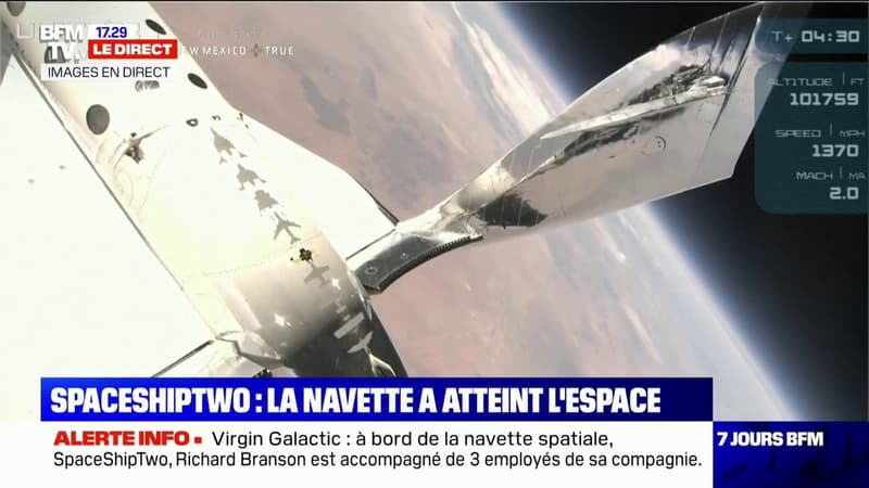 Le vaisseau transportant le milliardaire Richard Branson a atteint l'espace