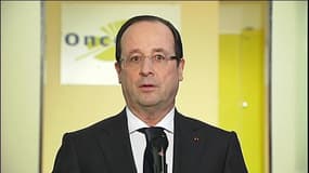 François Hollande donne une allocution à Dijon le 11 mars 2013.