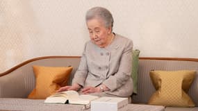 La princesse Mikasa, doyenne de la famille impériale du Japon, à Tokyo en mai 2023