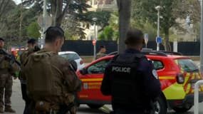 Le consulat de Russie, à Marseille le 24 février 2025 où une explosion a retenti dans la matinée.