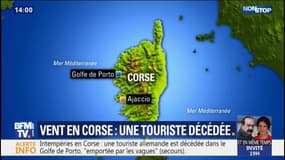 Intempéries en Corse: une touriste allemande est morte "emportée par les vagues"