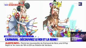 Carnaval de Nice: découvrez les dessins des chars du roi et de la reine