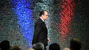 François Hollande lors des voeux aux armées le 14 janvier 2016 à Saint-Cyr