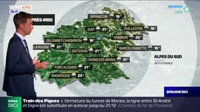 Météo Alpes du Sud: les températures en baisse ce mardi, des orages attendus dans l'après-midi