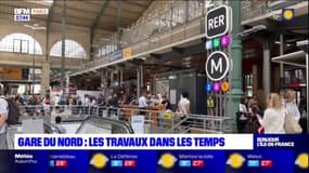 Paris: les rénovations de la gare du Nord se poursuivent