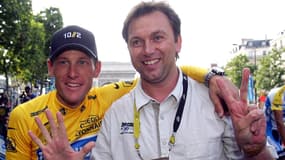 Johan Bruyneel et Lance Armstrong en 2005