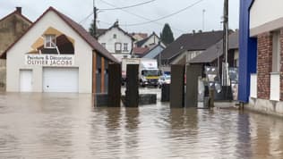 La commune de Diemeringen (Bas-Rhin) est touchée ce vendredi 17 mai 2024 par des inondations;