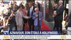 Aznavour a son étoile à Hollywood