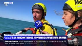 "On essaye de faire en sorte que tout le monde réussisse la formation": Bastien Milhes, formateur et responsable SNSM, initie les futurs sauveteurs en mer 