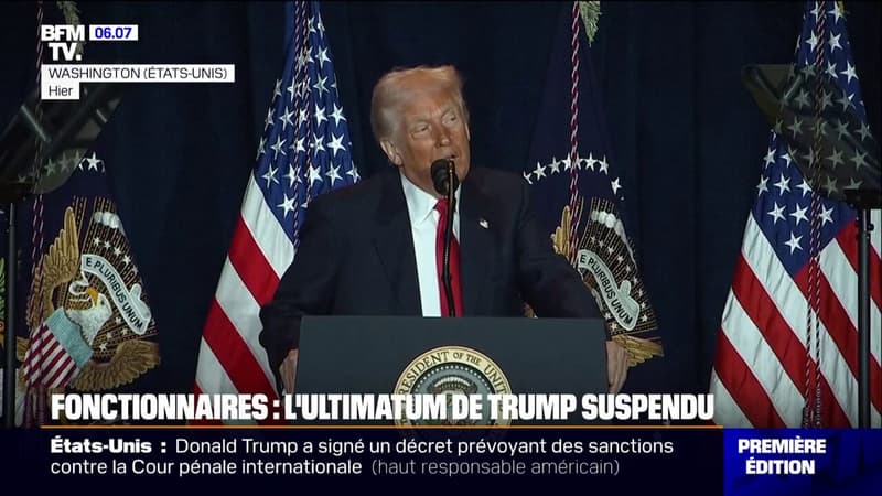 Démission différée des fonctionnaires: l'ultimatum de Donald Trump suspendu par la justice