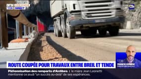 Tempête Alex: la route coupée entre Breil et Tende pour travaux