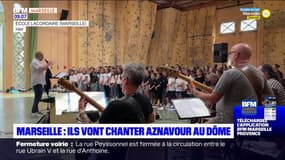 Marseille: 500 jeunes choristes chanteront Aznavour samedi soir au Dôme 
