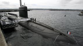 Le sous-marin nucléaire Le Vigilant à la base militaire de l'Ile Longue, près de Brest. L'explosion ce mois-ci dans le ciel du Finistère d'un missile tiré depuis le lanceur d'engins révèle une faille dans la stratégie de dissuasion nucléaire de la France