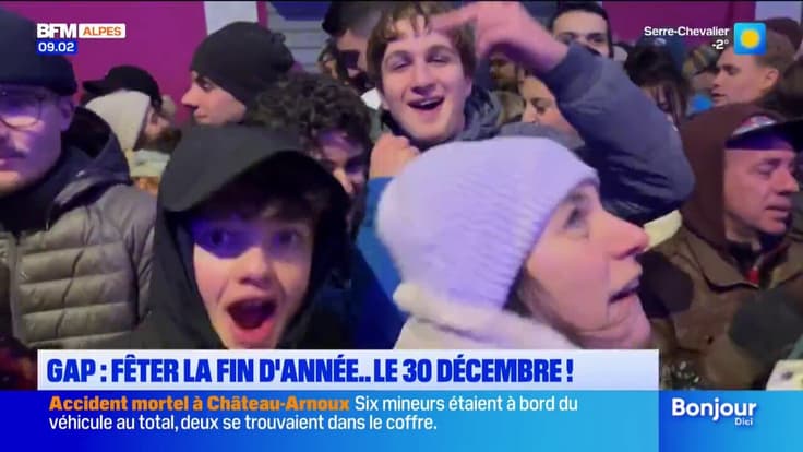 À Gap, ils ont fêté la nouvelle année... le 30 décembre !