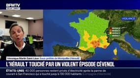 Débordement de L'Hérault: "Le pic est attendu ce soir à 22h", déclare Véronique Martin Saint-Léon, sous-préfète de Montpellier
