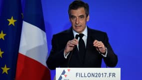 François Fillon lors de sa conférence de presse, le 6 février 2017