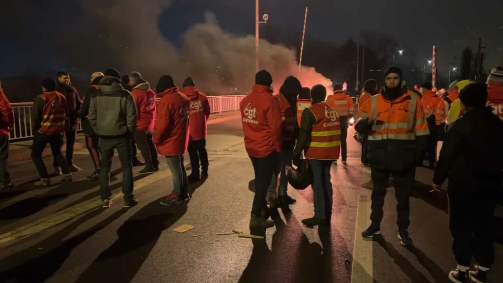 La zone industrielle du Havre a été bloquée ce mardi 7 mars