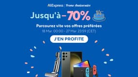 Anniversaire AliExpress : jusqu'à 70% de remise sur le site internet