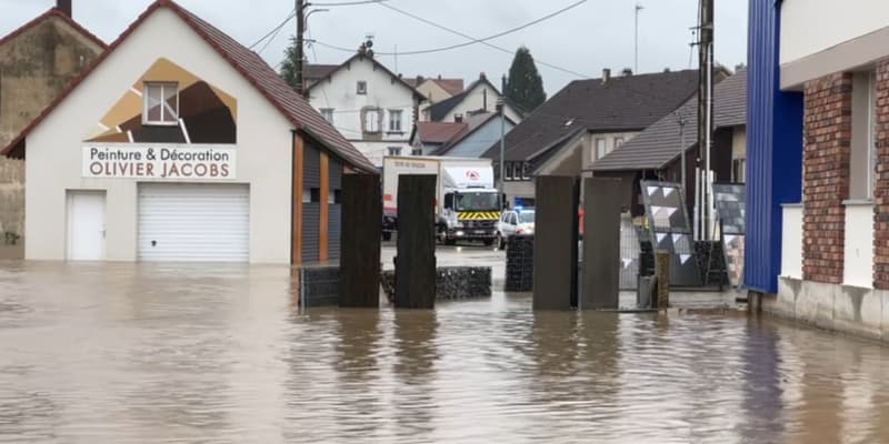 La commune de Diemeringen (Bas-Rhin) est touchée ce vendredi 17 mai 2024 par des inondations
