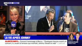 Pour Laeticia Hallyday, "Johnny aurait pu partir en tournée" avec le concert commémoratif organisé ce mardi soir