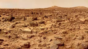 Photographie de la surface de Mars.
