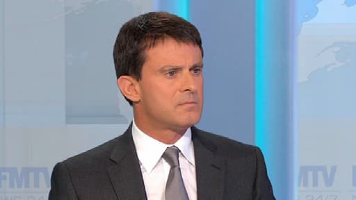 Manuel Valls, vendredi, sur le plateau de BFMTV.
