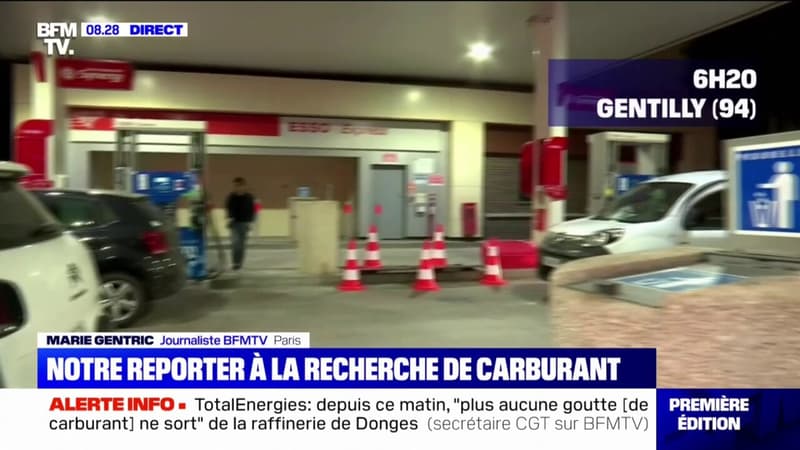 Paris: notre reporter a mis un peu plus de trois heures pour trouver du carburant