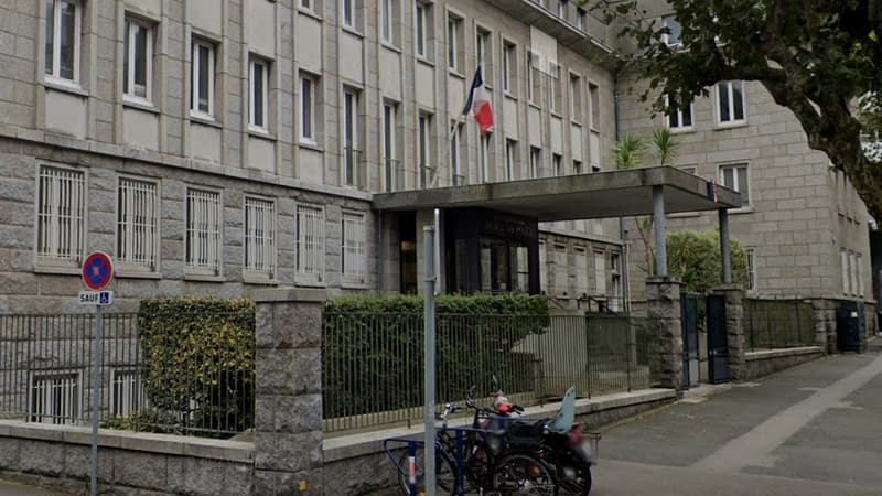 L'hôtel de police de Brest (Finistère).