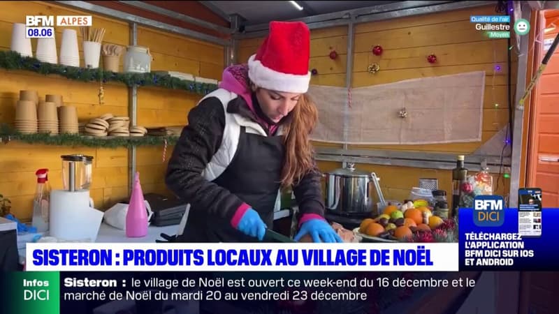 Sisteron: des produits locaux sur le marché de Noël