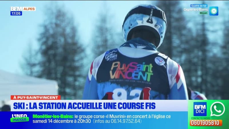 Puy-Saint-Vincent: la station accueille une course de ski de la FIS