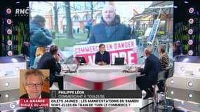 #GiletsJaunes - "Aujourd'hui c'est des centaines de retraits au tribunal de commerce, de demande de dépôt de bilan !" Philippe Léon, commerçant à #Toulouse #GGRMC