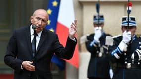 Gérard Collomb le 3 octobre 2018 pour la passation de pouvoirs. 