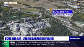 Bouches-du-Rhône: près de 200 personnes s'introduisent sur le site du cimentier Lafarge à Bouc Bel-Air