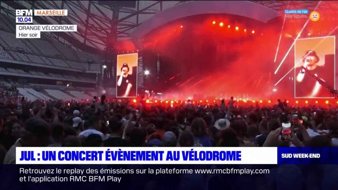 Marseille les spectateurs ravis du concert de Jul au stade Vélodrome