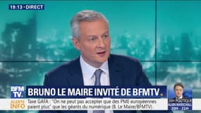 Gilets jaunes: Bruno Le Maire assure que "les violences ne sont pas bonnes pour l'économie"