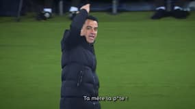 Xavi lors de Barça-PSG