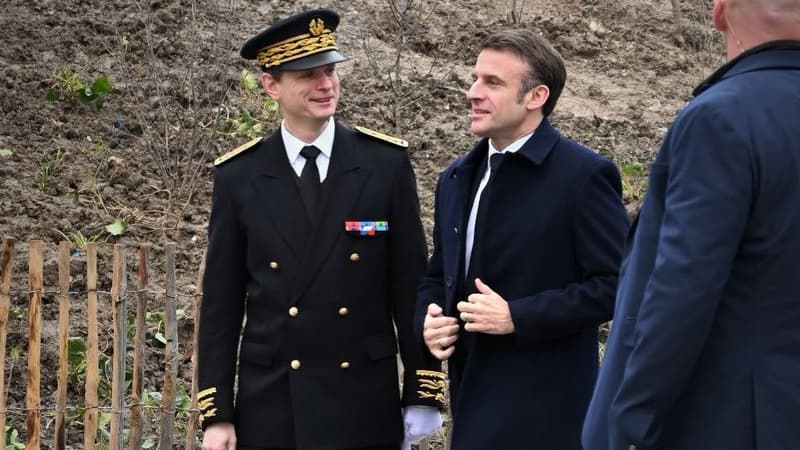 Jacques Witkowksi, nouveau Préfet du Bas-Rhin et de la zone de défense Grand Est, en compagnie du président de la République Emmanuel Macron. 
