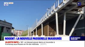 La nouvelle passerelle inaugurée entre Nogent-sur-Marne et Champigny-sur-Marne