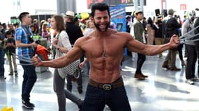 Un fan de Wolverine au Comic Con de New York