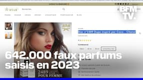 Le nombre de faux parfums saisis par les douanes françaises multiplié par 6 depuis 2020  
