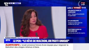 Sarah Knafo, députée européenne Reconquête: "On a le sentiment que l'élection est en train d'être volée"