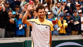 Dominic Thiem fait ses adieux à Roland-Garros après sa défaite en qualifications, le 22 mai 2024