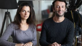 Carole et Antoine Fruchard, les auteurs du roman "Les Carnets rouges". 