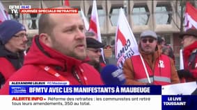 5e jour de mobilisation contre les retraites: la manifestation s'élance à Maubeuge