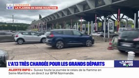 Normandie: l'A13 très chargée pour les grands départs