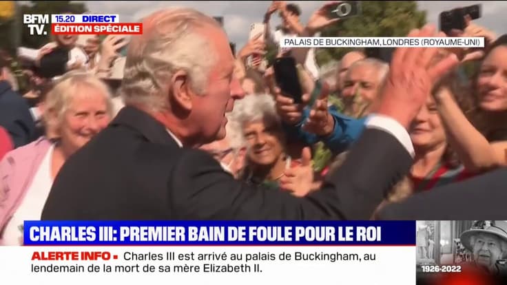 Charles III: premier bain de foule pour le roi